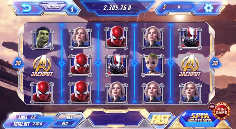 TOP game nổ hũ rút tiền mặt HOT nhất Sunwin 3 Nổ hũ Avengers